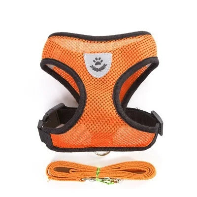 Cat Dog Harness with Lead Leash Adjust