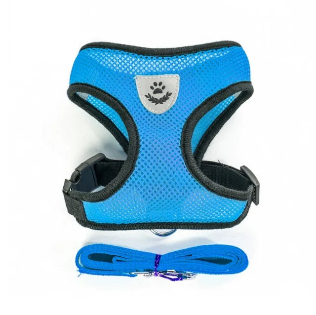 Cat Dog Harness with Lead Leash Adjust