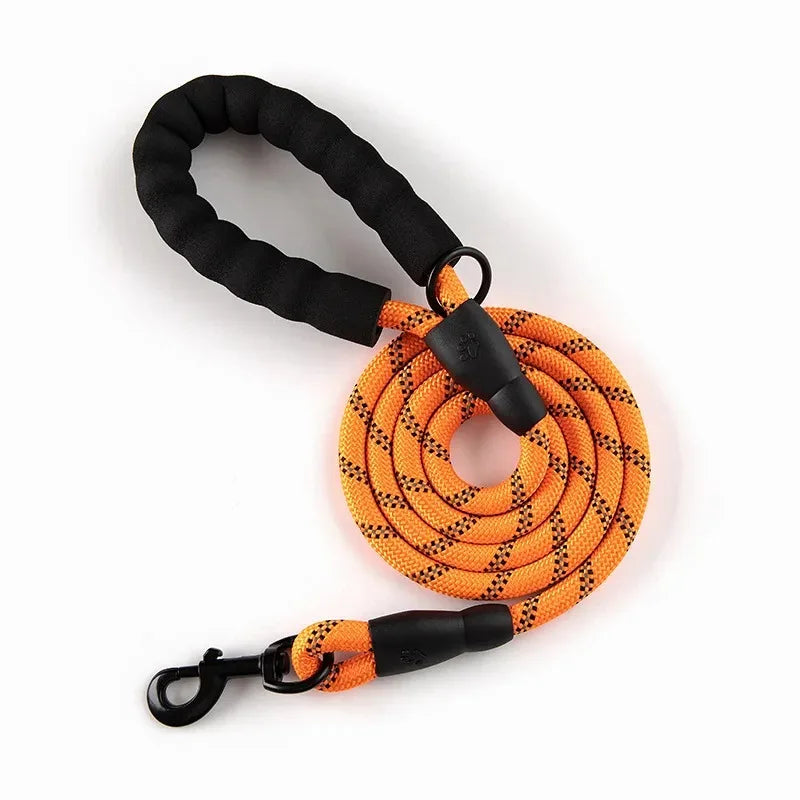 Heavy-Duty Reflective Dog Leash 150cm β For Medium, Large & Small Dogs