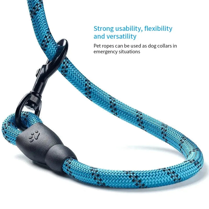 Heavy-Duty Reflective Dog Leash 150cm β For Medium, Large & Small Dogs