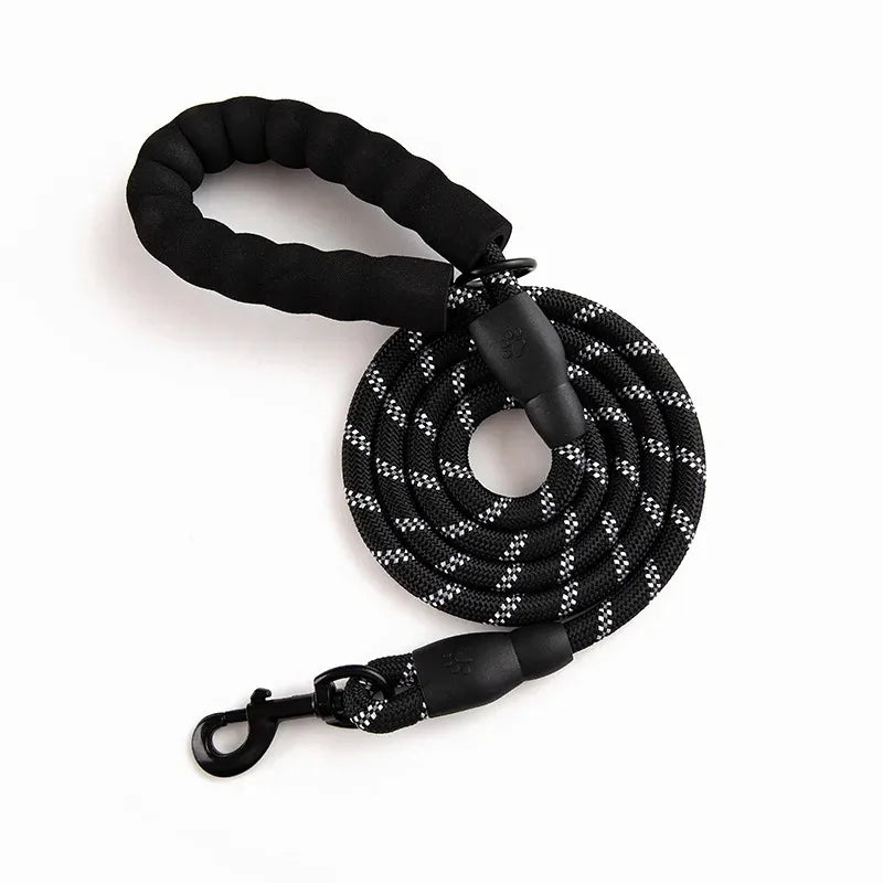 Heavy-Duty Reflective Dog Leash 150cm β For Medium, Large & Small Dogs