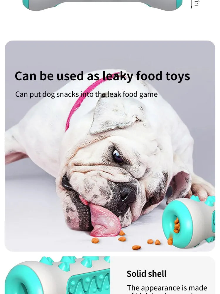 Dog Teething Toy – Chewable TPR Toothbrush Stick for Dental Cleaning