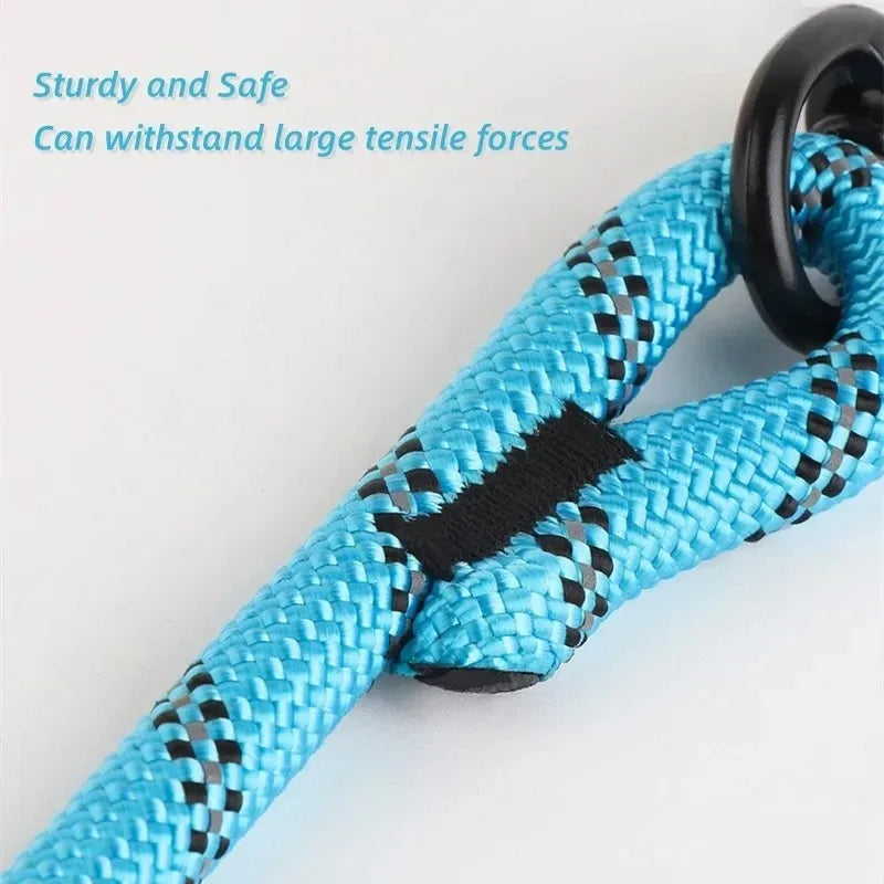 Heavy-Duty Reflective Dog Leash 150cm β For Medium, Large & Small Dogs