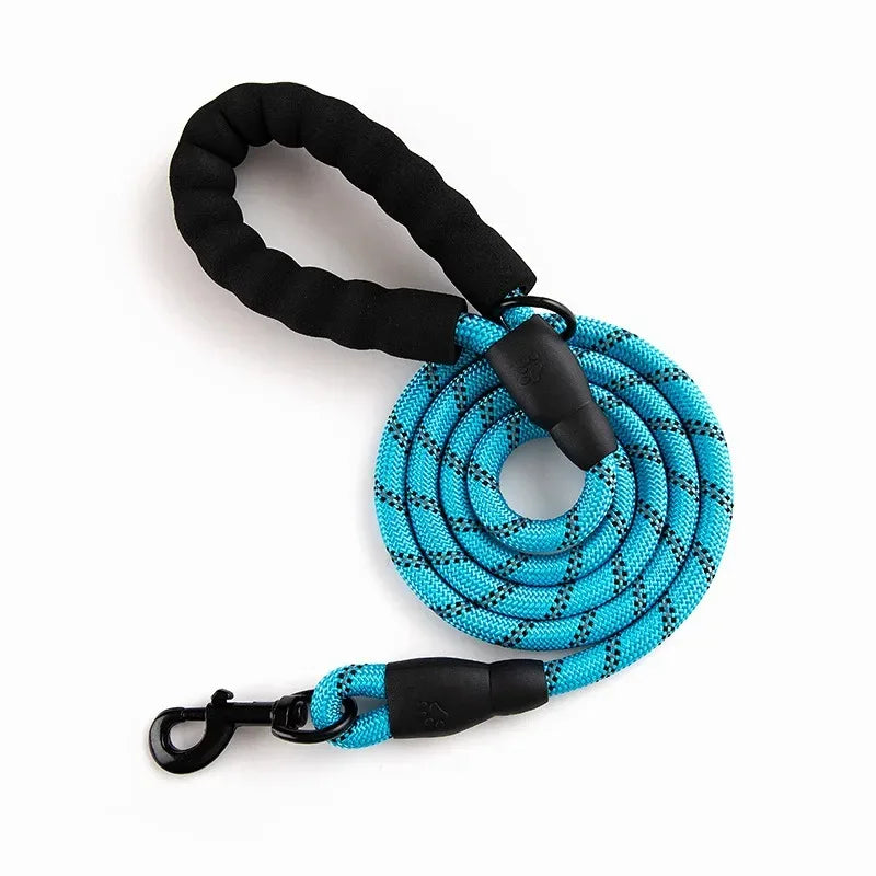 Heavy-Duty Reflective Dog Leash 150cm β For Medium, Large & Small Dogs