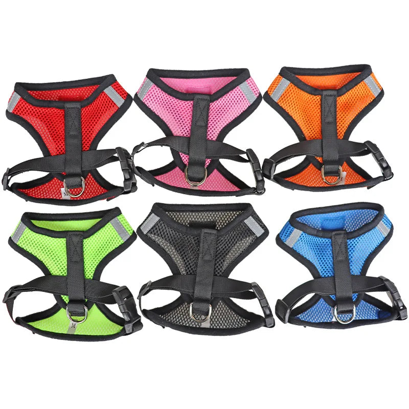 Cat Dog Harness with Lead Leash Adjust